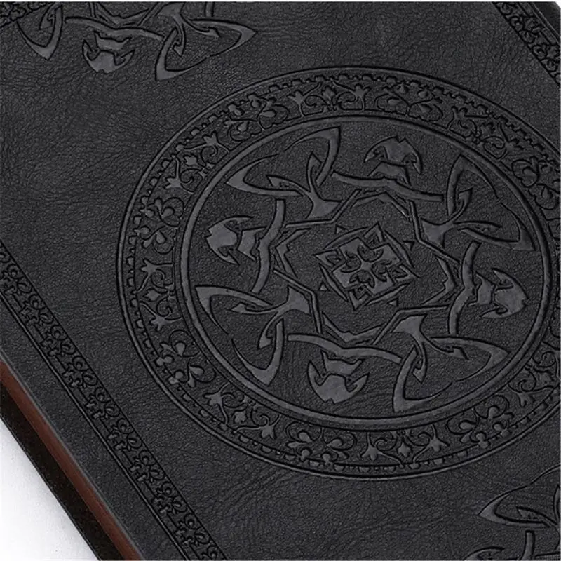 H55F Vintage Leather Notepad Handmade Notebook Sketchbook Memo Book for Adults Writing Drawing