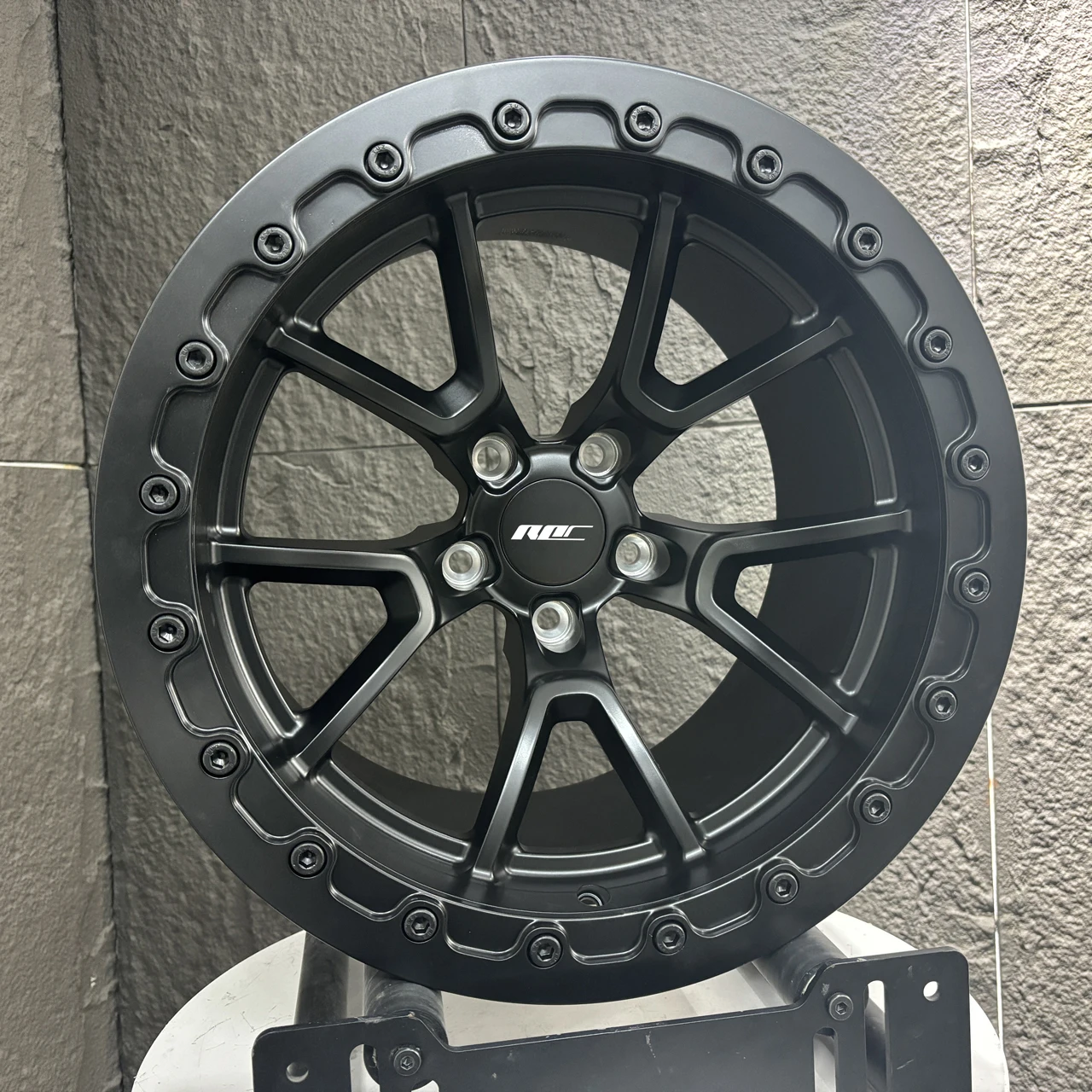Roc Drag Beadlock Forged Wheel 20 18 17 Inch Muscle Car 5x115 Wheels for Challenger Demon Charger SRT Hellcat Widebody Durango