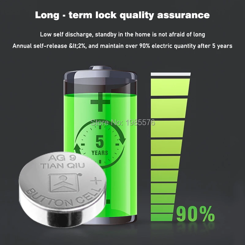 50 قطعة القلوية عملة خلية البطارية 1.55V AG9 LR936 LR45 زر بطاريات 394 SR936 194 SR936SW CX194 L936 G9A AG 9 للعب ومشاهدة