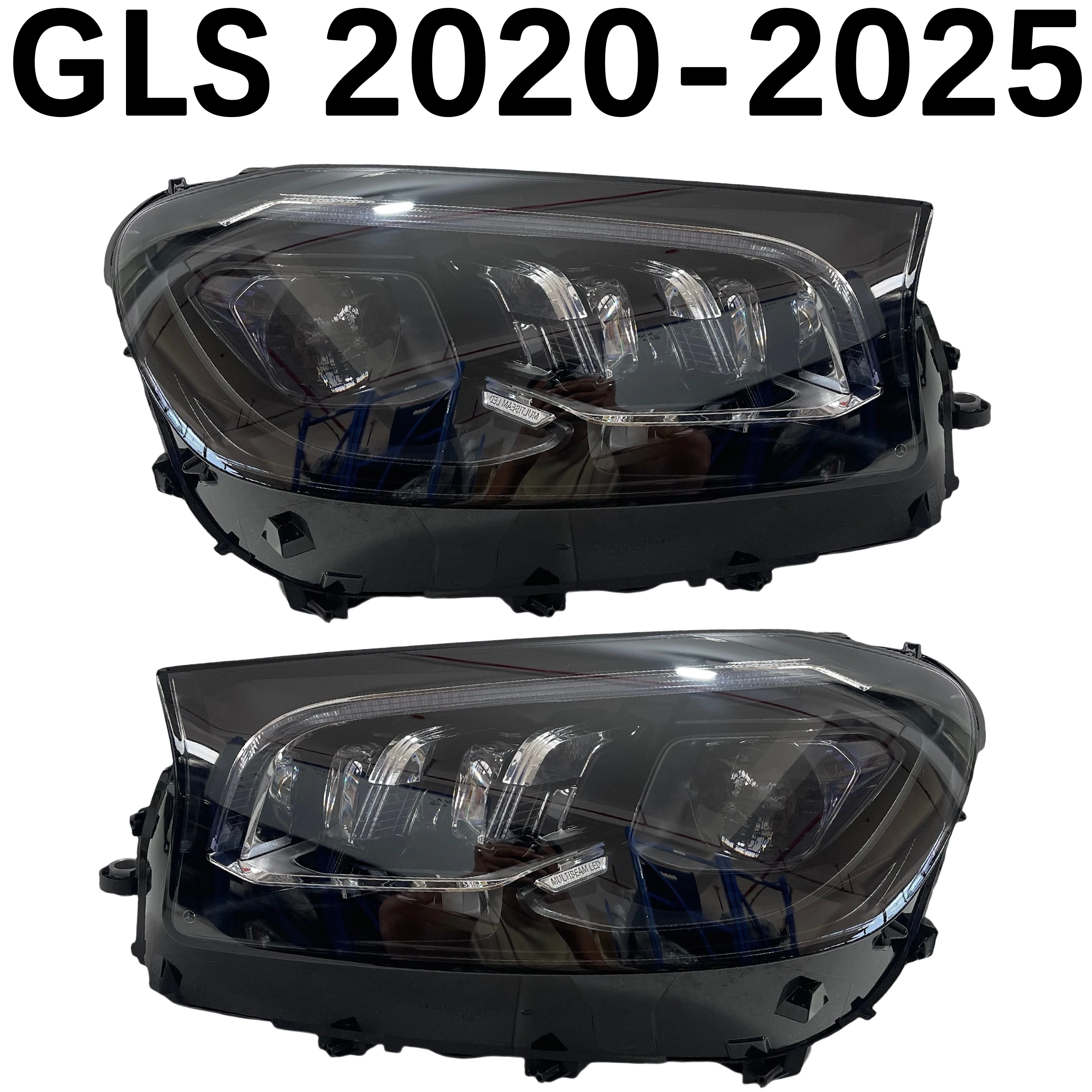

1 шт. для фар Mercedes Benz W167 X167 GLS class 2020-2025 светодиодные геометрические фары A1679061604, A1679061504