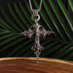 Collana con croce purgatoria di Dante Collana con soffiante di Gesù gotico vintage Gioielli religiosi cristiani per uomini e donne