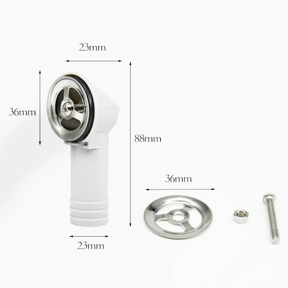 Relacement Overflow Pipe Kitchen Accesories Sink Replacement 125351 ABS Easy To Install Joint Round Overflow Head