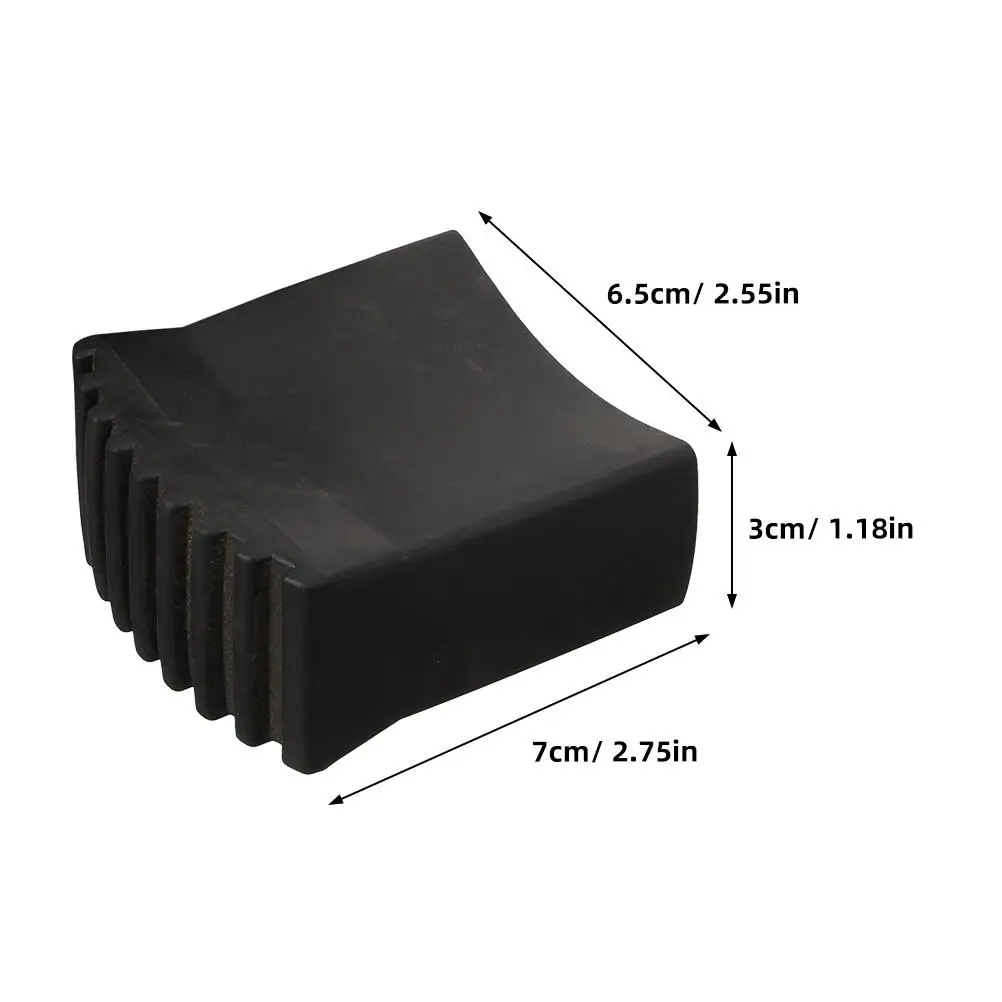 4 قطعة المضادة للانزلاق مربع القدم يغطي ل سلم 5x2 5 سنتيمتر المطاط استبدال عدم الانزلاق طوي التسوية قدم الطابق حامي #4