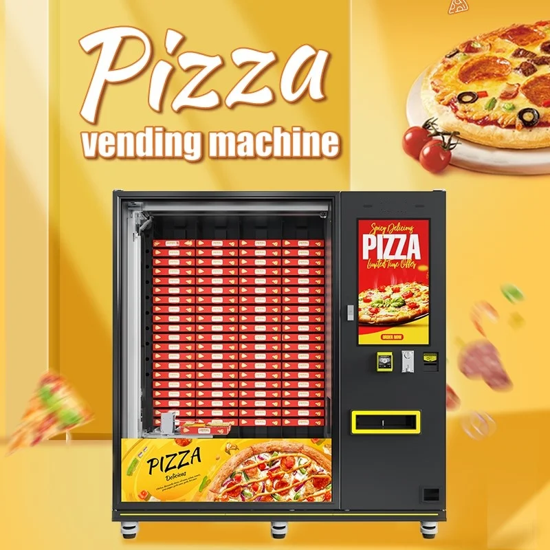 24/7 Self-Service Pizza Vending Machine Automatic Heating Fast Pizza Making Vending