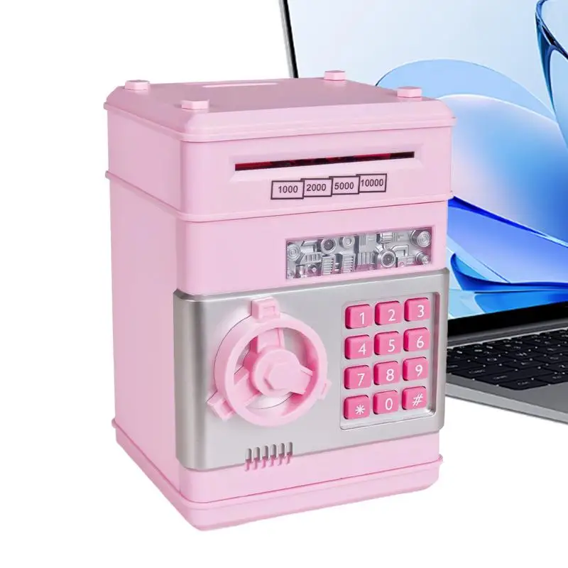 

Kids Money Bank Electronic Cash Can With Password Automatic ATM Machine Safe Toys For Birthday Money Savings Box For Boys Girls