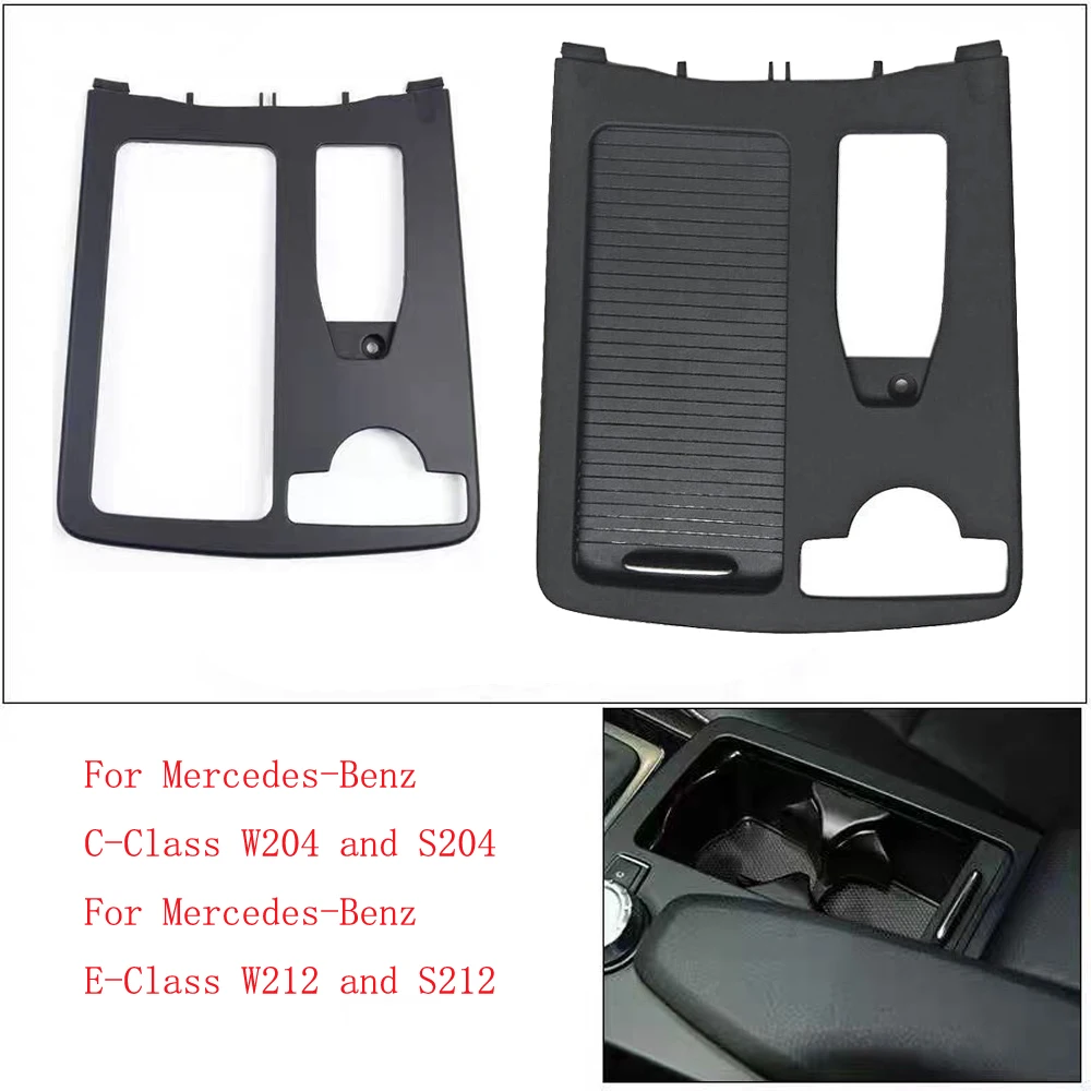 

HUIYAN Car Center Console Roller Blind Cover Water Cup Holder Cover for Mercedes-Benz W204 W212 2046800107 A20468047089051