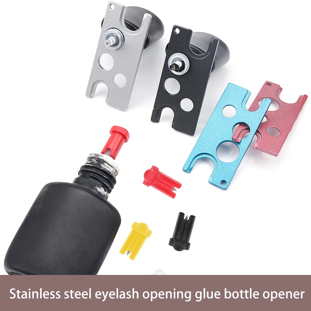 1/10 szt. Igła do blokowania butelek z klejem do rzęs, zamiennik główki do kleju do przedłużania rzęs z otwieraczem do butelek, zestaw narzędzi do makijażu