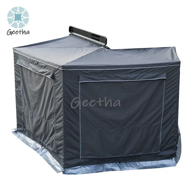 

Customizable Camping 4X4 Car Truck Right / Left Side 270 Degree Canvas Awning Tents With Side Wall 270awning