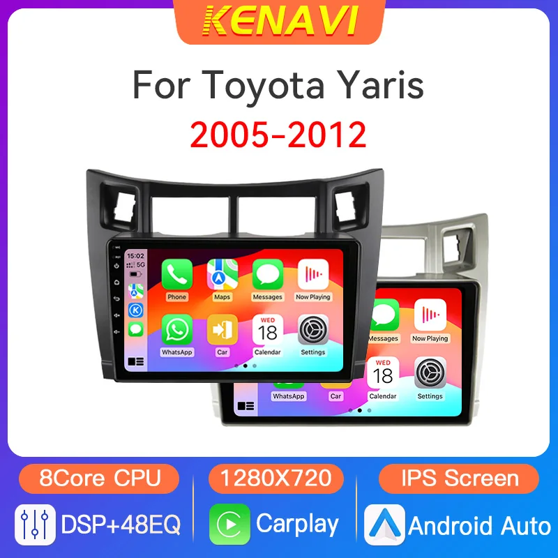 

2 Din Android автомобильное стерео радио для Toyota Yaris 2005 2006-2012 мультимедийный видеоплеер GPS DSP FM BT Carplay автоматическое головное устройство с сенсорным экраном автомобильная интеллектуальная система