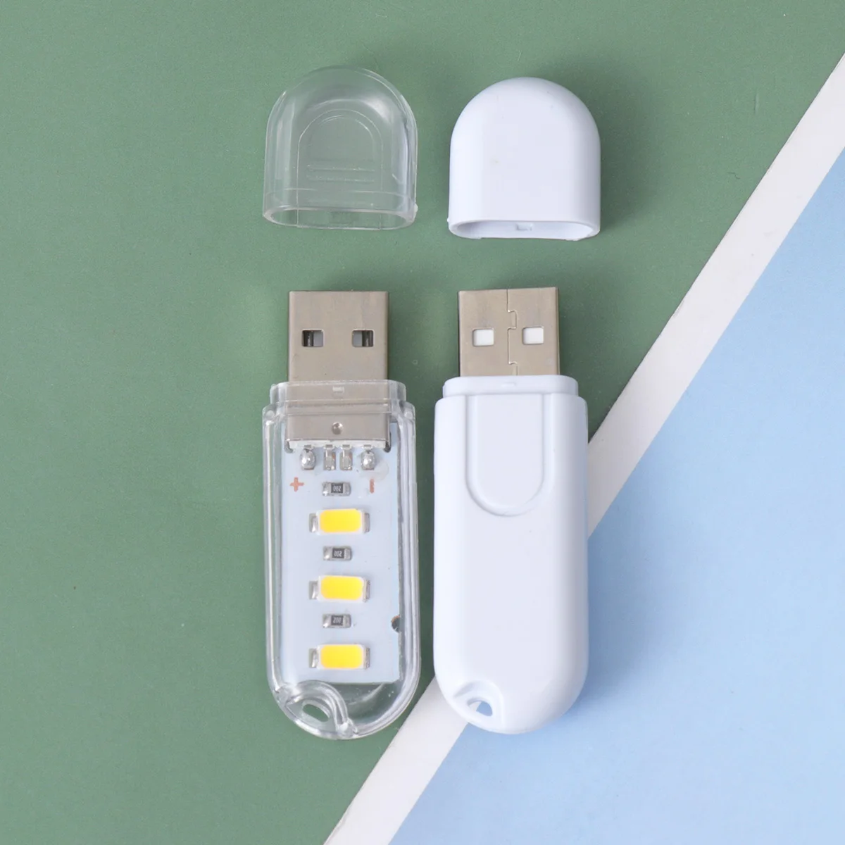 

6PCS USB Lights Mini Portable LED U Disk Design Usb Led Light White Control Student Bedroom Keyboard Lamp