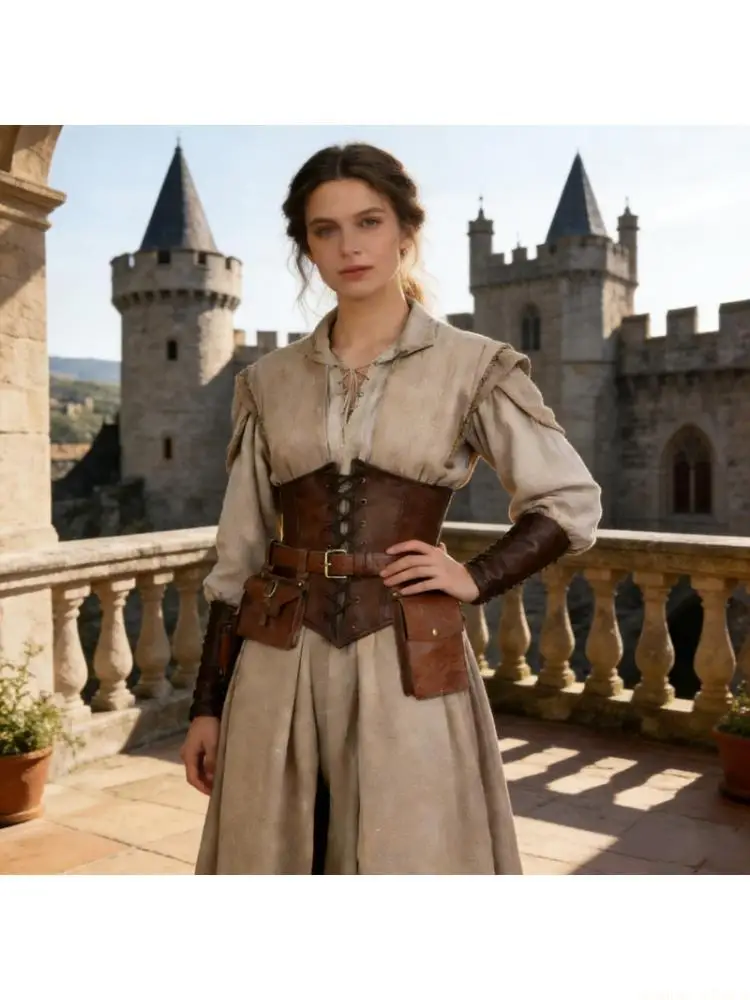 

31BF поясной ремень в средневековом стиле для ролевых костюмированных вечеринок и модных заявлений на Хэллоуин, косплей