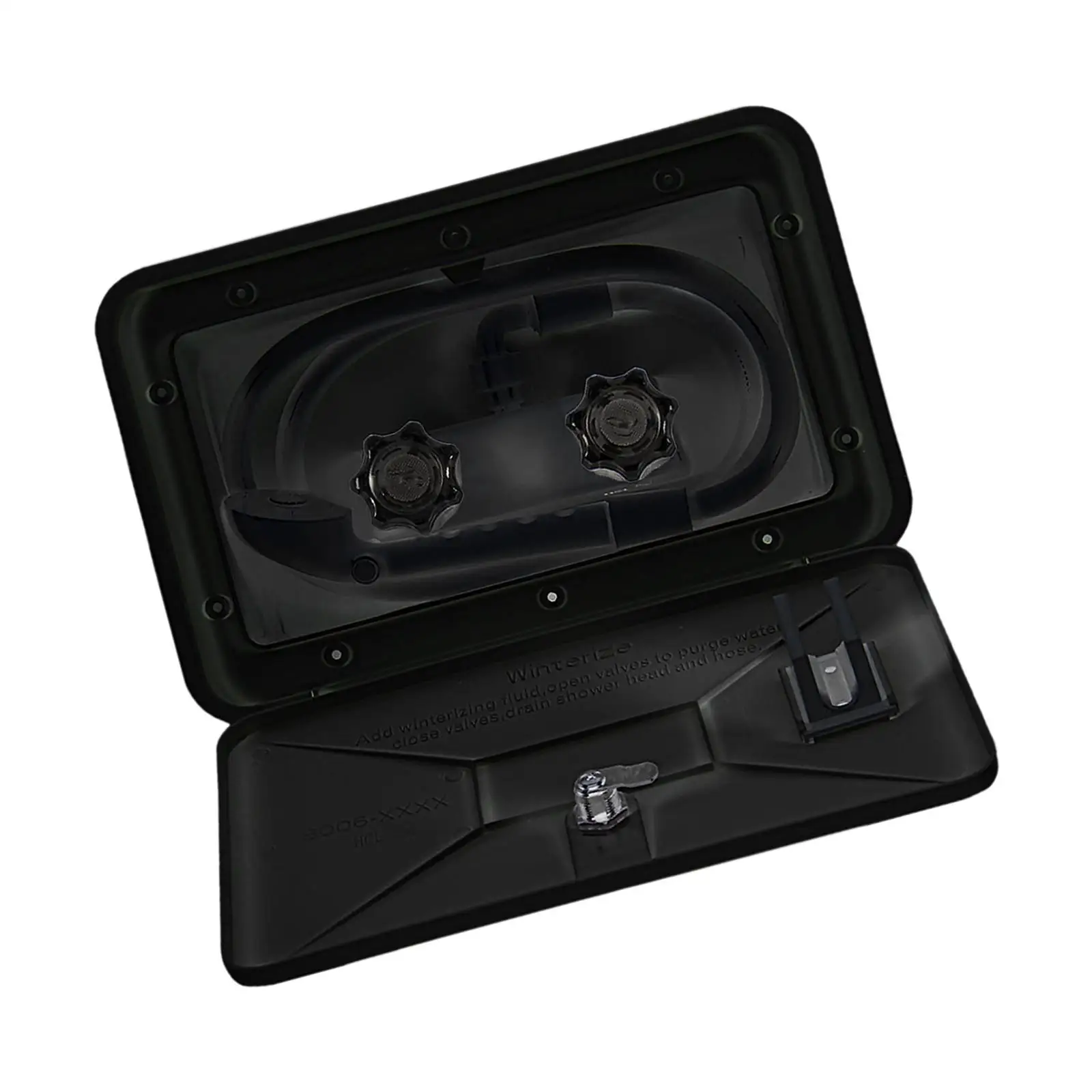 

Generic Shower Box Kit Manual Opening Replacement for Motorhome Boat RV