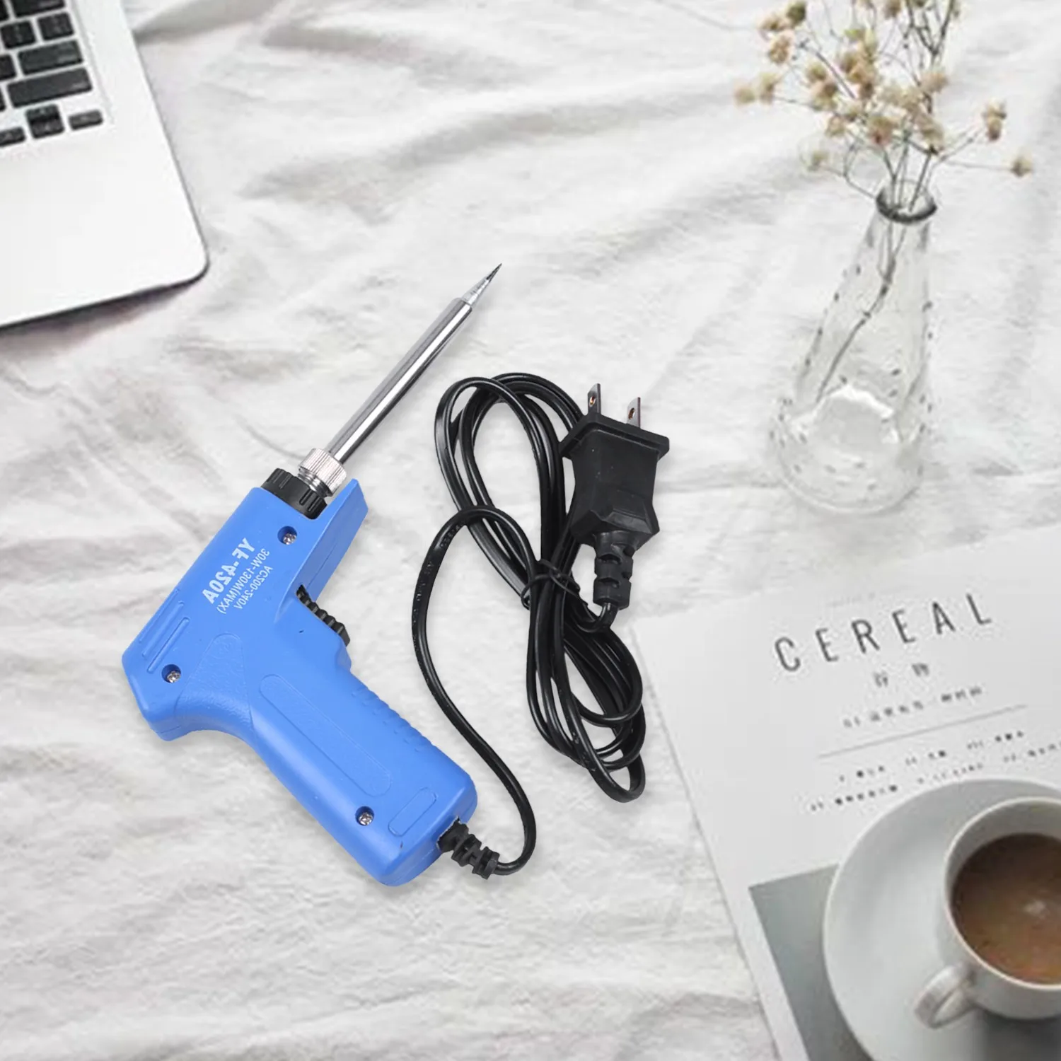 220 В 30 Вт-130 Вт Профессиональный нержавеющий двойной мощный быстрый нагрев Регулируемый сварочный Электрический паяльник с вилкой Стандарта США