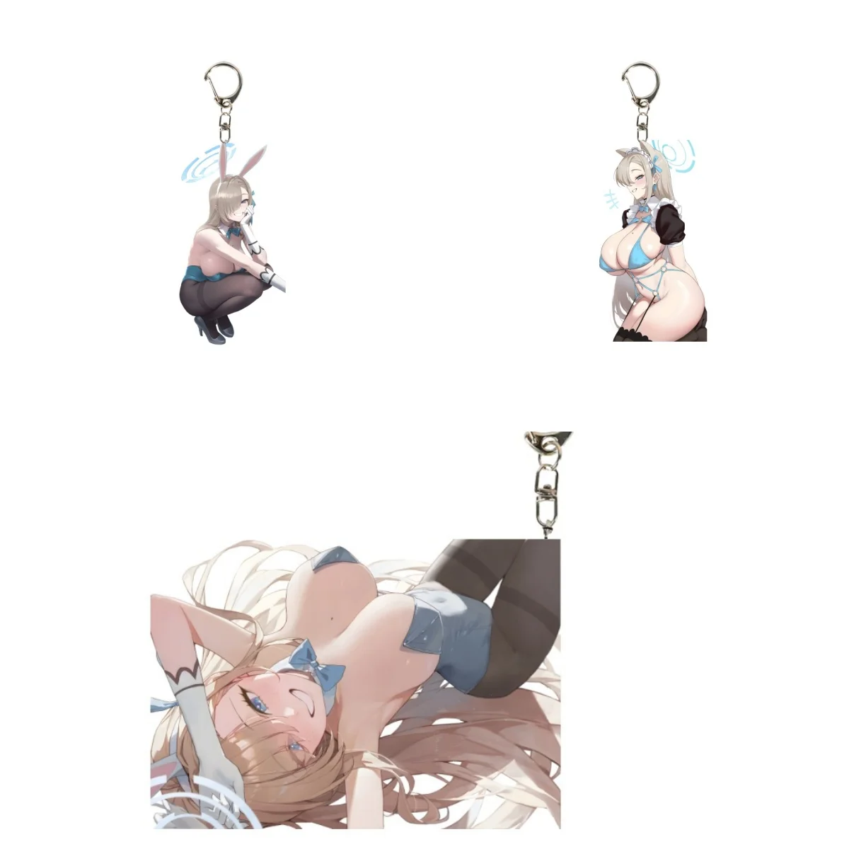 

6CM Charm Anime Blue Archive Acrylic Keychain Model Cosplay Characters Ornament Accessories Goods Collection Gifts