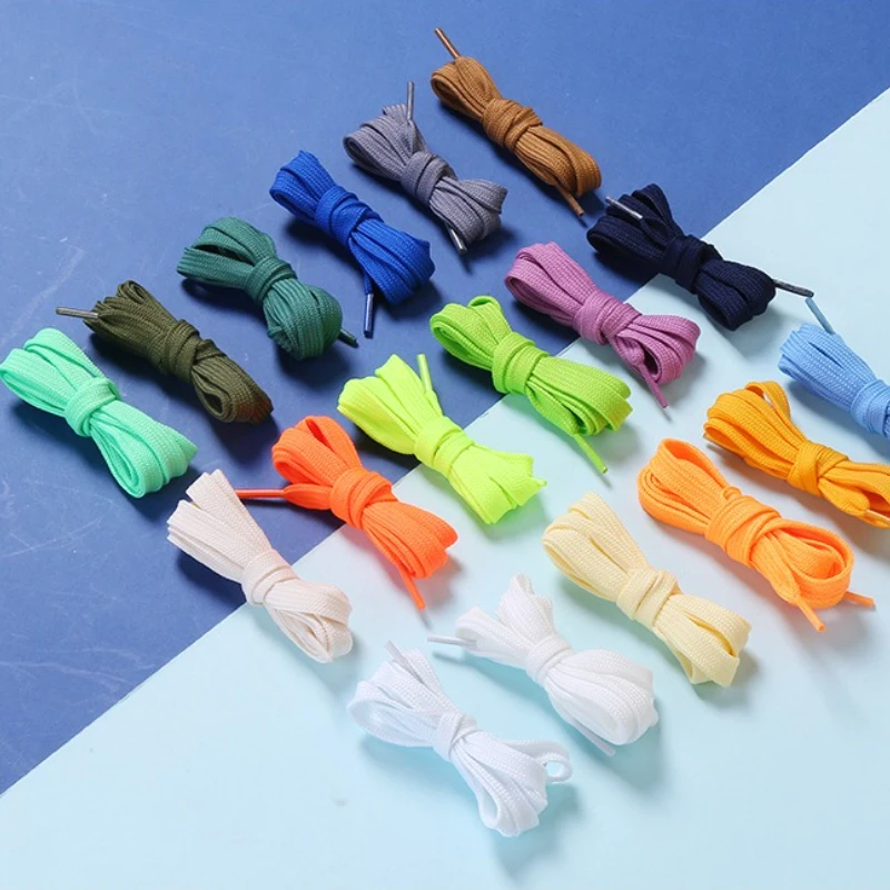 

Flat Shoelaces Polyester for Men Women Casual Sneakers White Outdoor Shoe Rope 2pairs