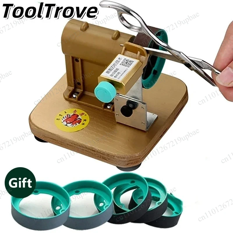 220V Electric Scissor Sharpening Machine Professional Sharpener for Tailor Barber Household Blunt Toothed Scissors