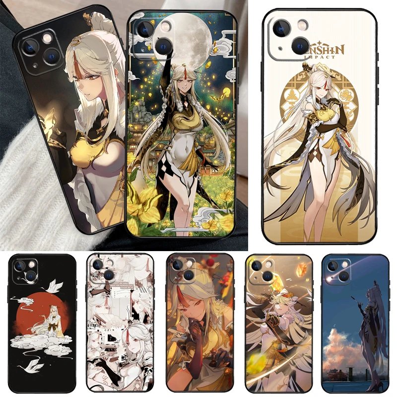 Funda Genshin Impact NingGuang para Xiaomi 15 Ultra 14 15T 13T 14T 17 Pro Max POCO F8 Ultra X7 X5 X6 F5 F6 F7 Pro