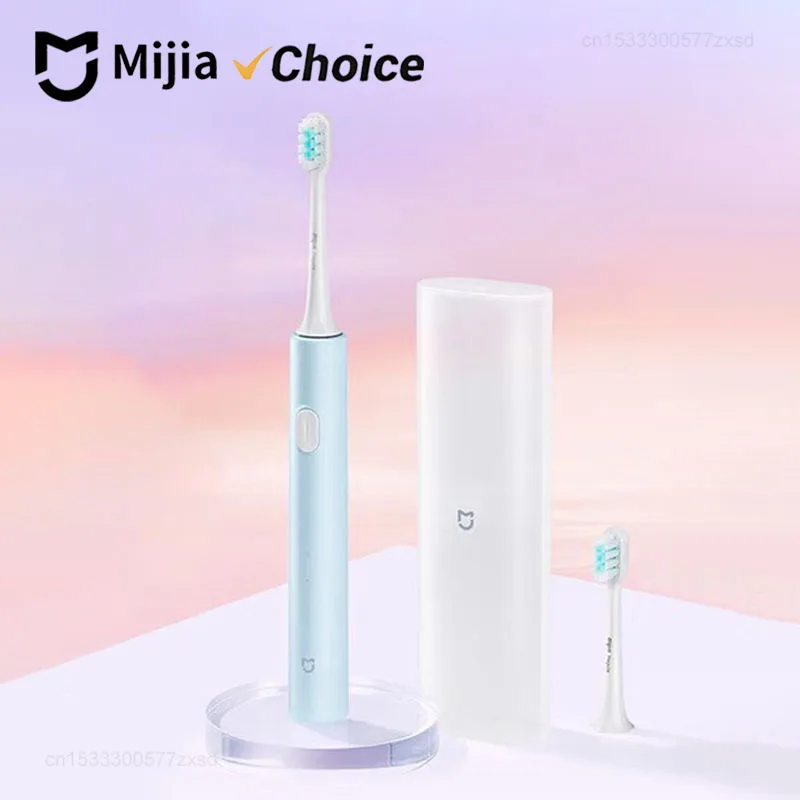 MIJIA T200/T200C Sonic Electric Toothbrush IPX7 Waterproof 2 Mode Brush Heads USB‑C Long Battery Life Ultrasonic Vibrator