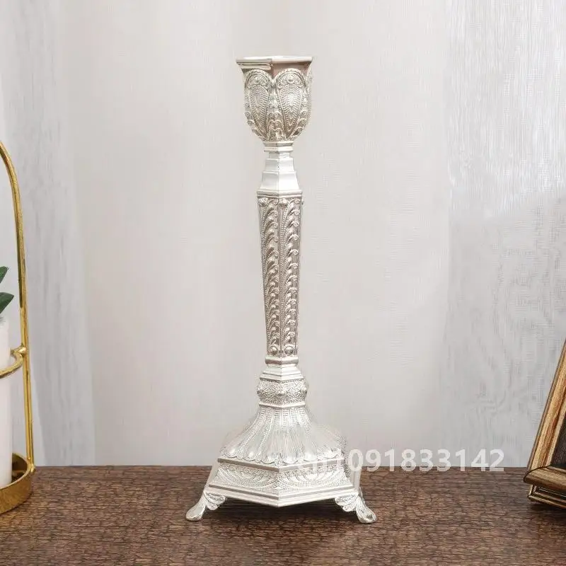 PEANDIM European Elegant Candlestick Romantic Wedding Party Candlelight Stick Candle Holders Centerpieces For Home Table Decor