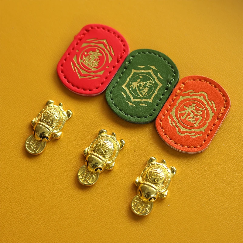 【P】Lucky Wealth Turtle Amulet Fengshui Lucky Turtle Wallet Charm Money-biting Turtle Ornaments Decor Auspicious Turtle Statue