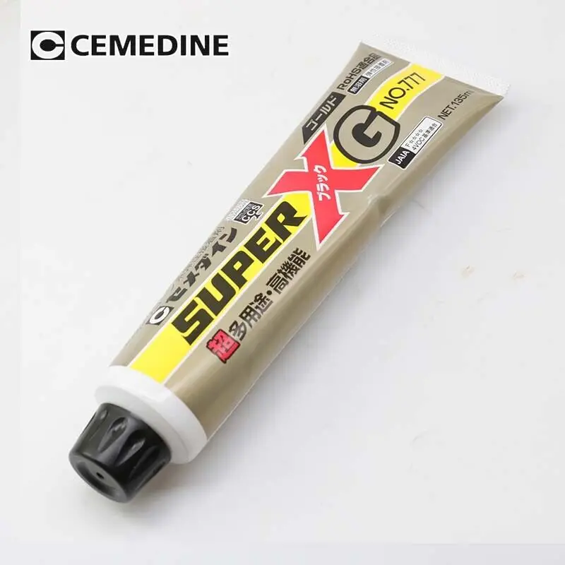 Imagem -03 - Cemedine No.777 Super x Gold 135ml Adesivo de Pasta Preta Super xg 777 Unidade