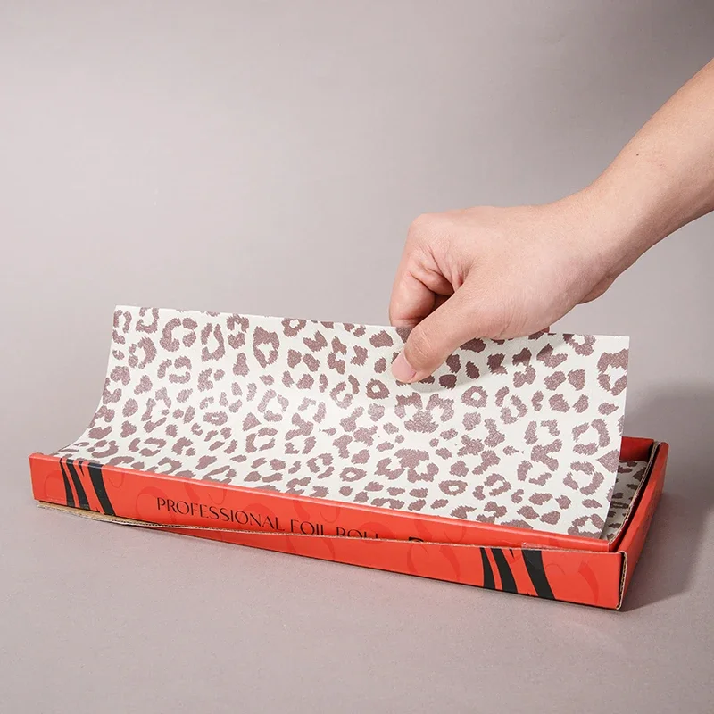 Professional Leopard Print Hair Foil Roll