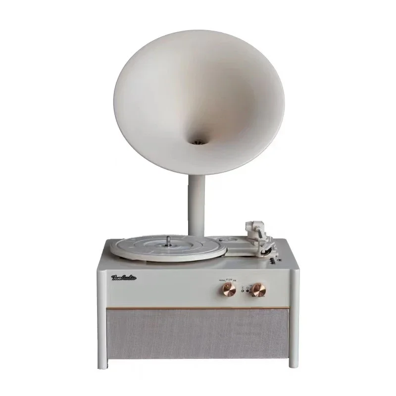 Reproductor de discos de vinilo todo en uno estilo europeo Bluetooth gramófono Audio altavoz multifuncional decoración de la sala de estar
