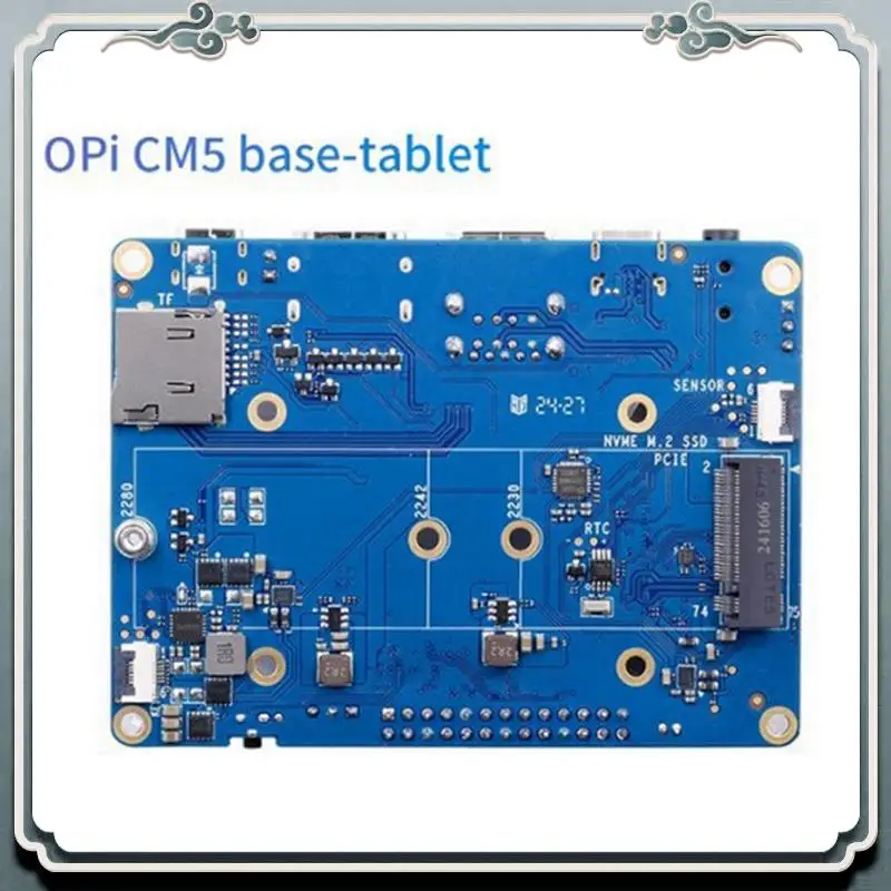 

Premium For Orange Pi CM5 Tablet Base Board Withwifi+BT BLE, M.2 M-Key NVME/SATA SSD Support Fororange PI Compute Module 5