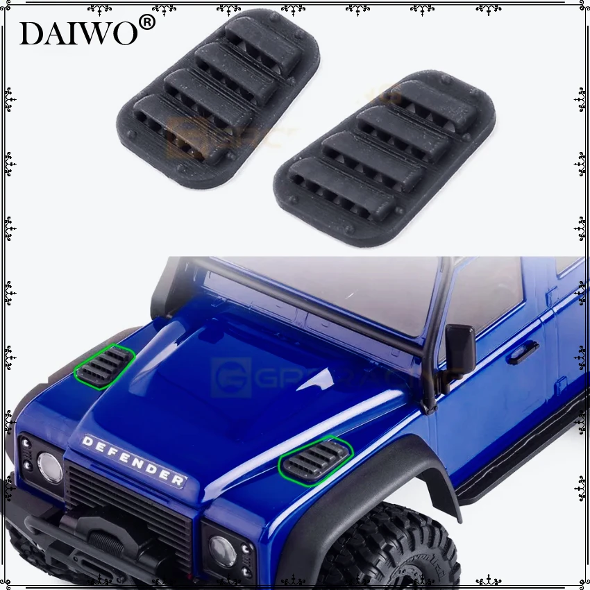 Stereo Engine Hood Air Inlet for Traxxas Trx-4m 1/18 Bronco Trx4m Rc Crawler Car Upgraded Parts Air Intake Grille