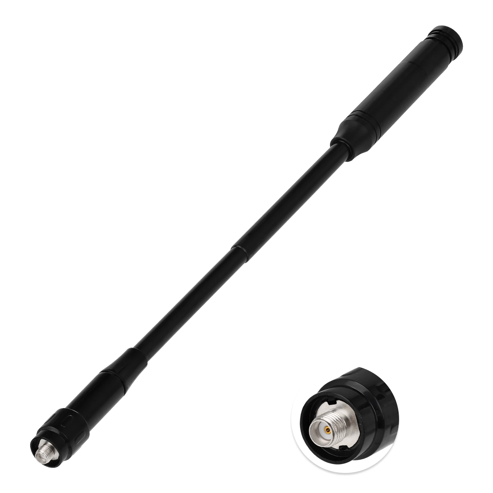 Superbat Dual Band 136-174/400-470MHz Telescopic Antenna SMA Female connector for Aliunce HD1 Arcshell AR-5 two way radio Baofen