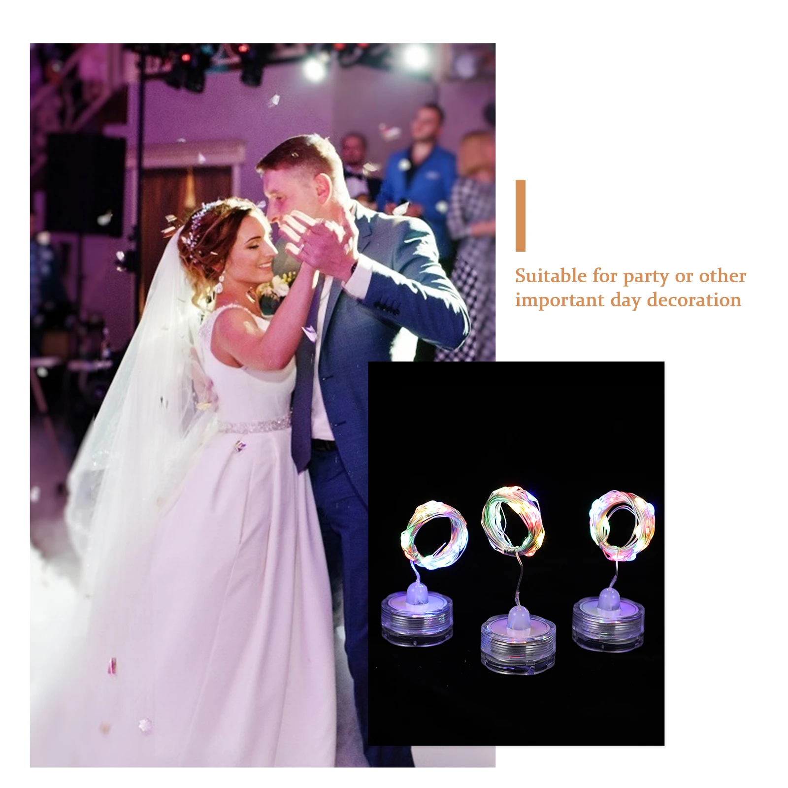 

Waterproof Light String Copper Wire Diving Lamp Button LED Fish Tank Submersible Aquarium Plum Blossom