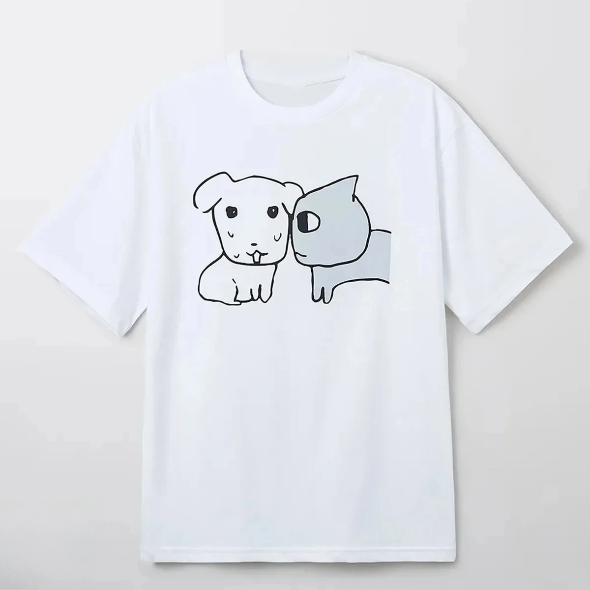 

2025 Hot New Arrive Style Funny cartoon emoticons Print T-Shirt Tops Women Casual Breathable Fashion Tops