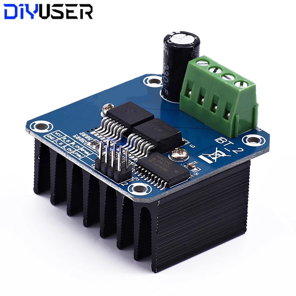 Módulo de driver de motor de alta potência bts7960 43a, ponte h para peltier tec, refrigerador termoelétrico, resfriamento de carro, unidade dc
