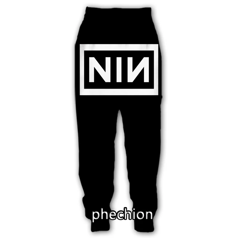 

phechion Men/Women NIN Nine Inch Nails Band 3D Printed Casual Pants Fashion Streetwear Men Loose Sporting Long Trousers F34