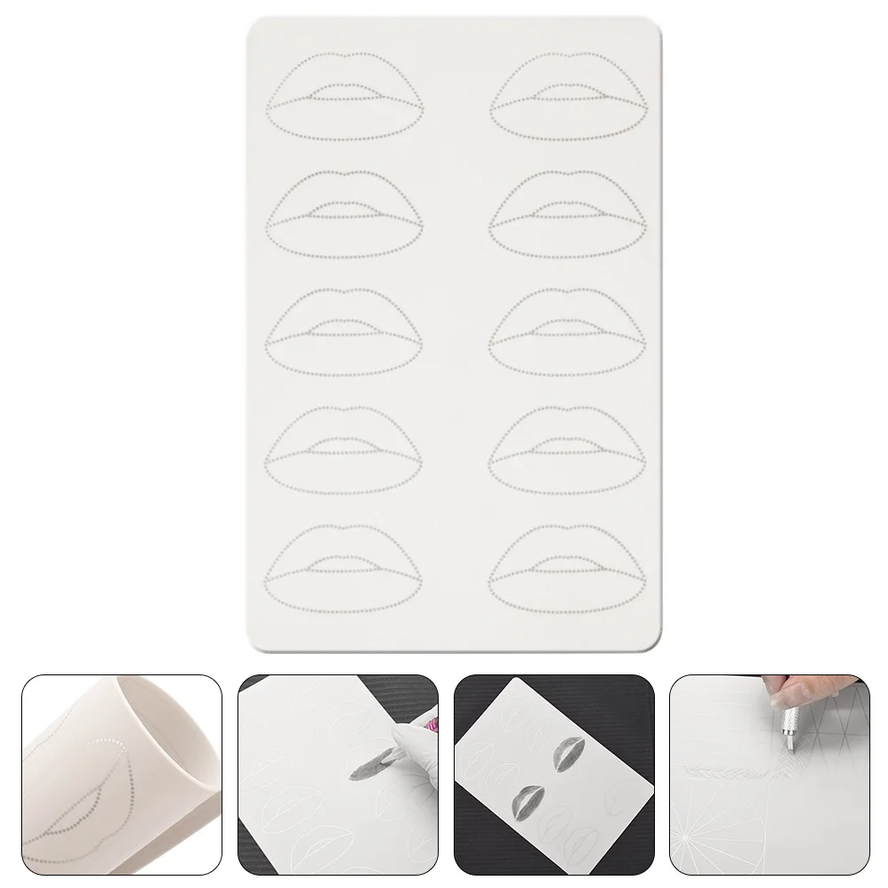 

Silicone Practice Skin Eyebrow Tattooing Synthetic for Lip Eyebrows Makeup Fake