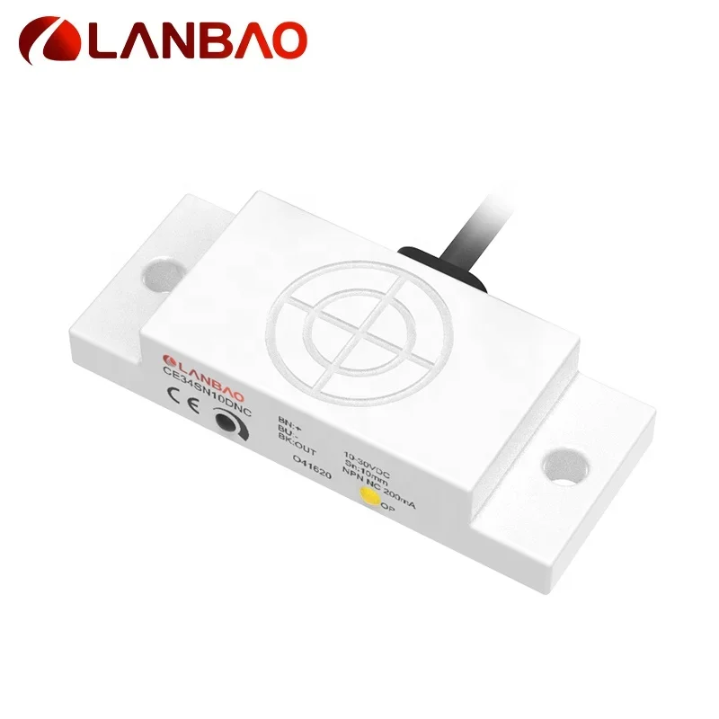 Lanbao Plastic Square Capacitive Proximity Liquid Level Sensor CE34SN10DNO Detection Sensor