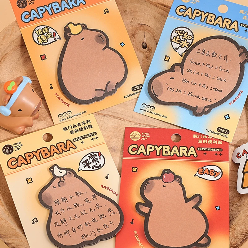 30 ชิ้นน่ารักการ์ตูน Sticky Notes Creative Kawaii สัตว์รูปร่าง Self - Stick Notes Office Tab อุปกรณ์เครื่องเขียนของขวัญวันเกิด