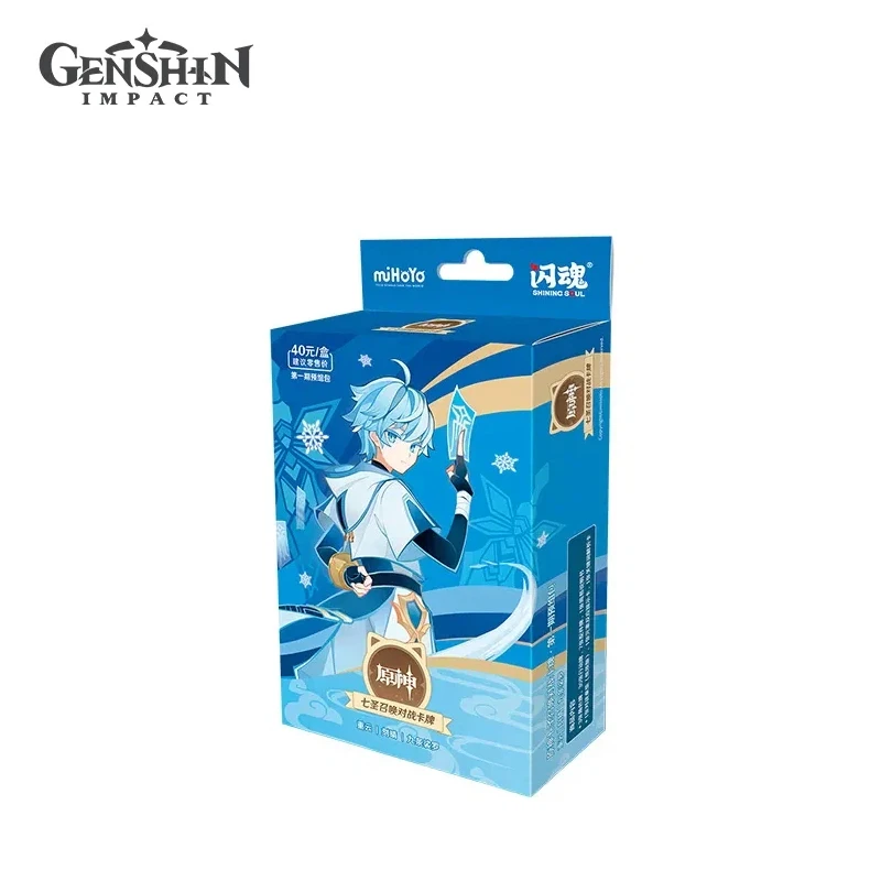 حزمة بطاقات Merch Genshin Impact Genius Invokation Tcg الرسمية المجلد. 1 لعبة بطاقات قابلة للجمع هدايا بطاقات محيطية أنيمي #6