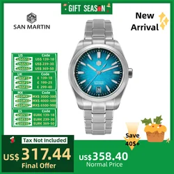 San Martin 36/39/42mm JianZhan Watches For Men GADA Miyota 9015 Automatic Wristwatch BGW-X1 Swim Waterproof Relojes SN0144GS/X/L