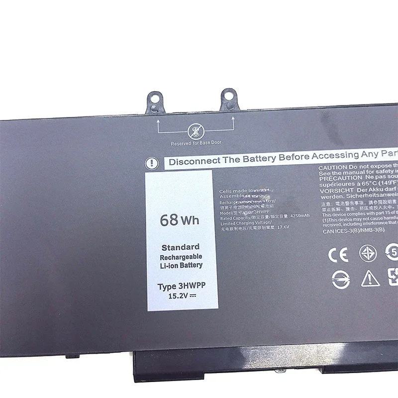Baterai Laptop Kualitas Tinggi untuk ASUS Latitude 5410 5411 5501 5511 P98G R8D7N 3HWPP Baterai Laptop 15.2V 68WH 4250MAh