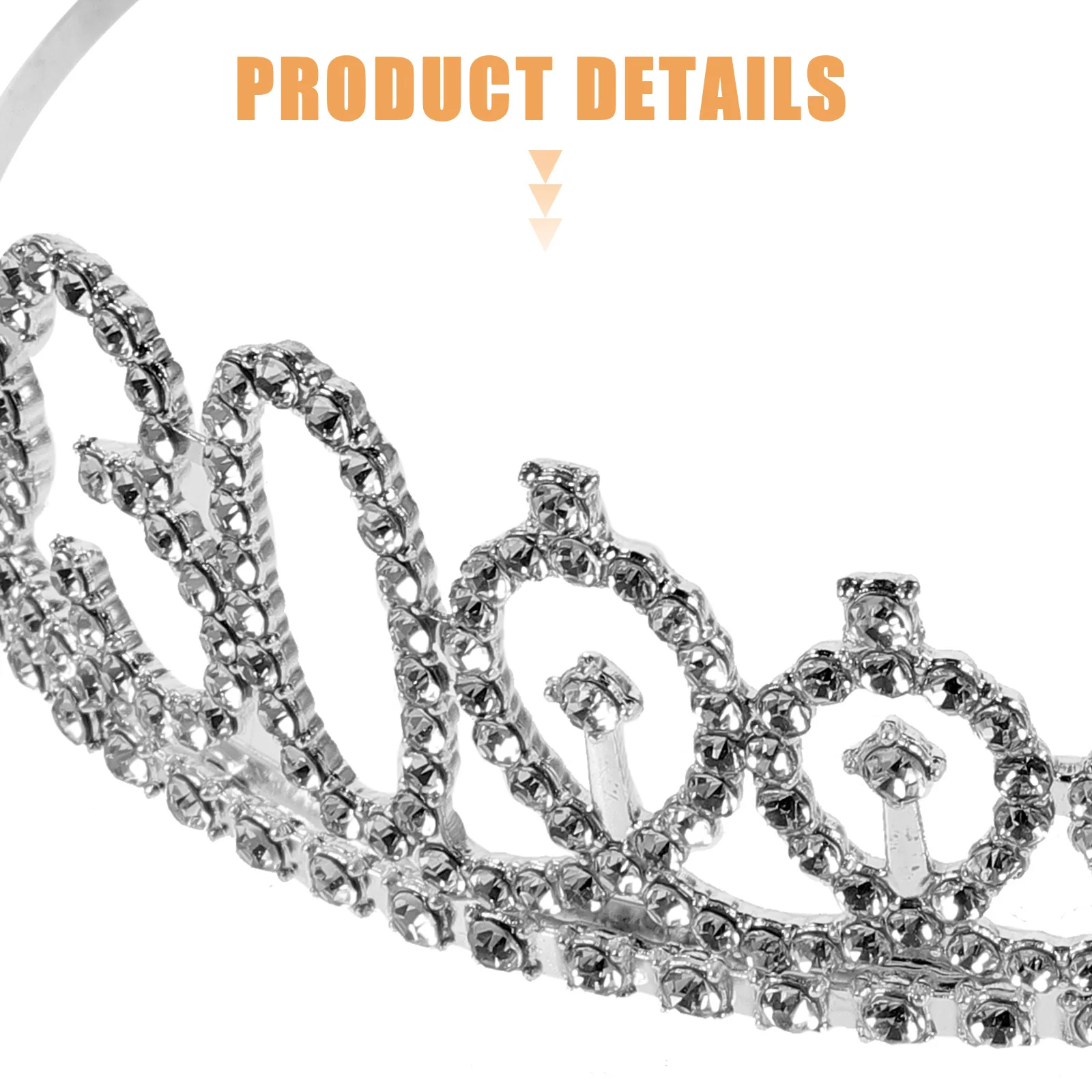 

30th Birthday Crystal Tiara Comb Alloy Rhinestone Crown Anti-Rust Nickel-Free Hairpin Shine Headband Party Accessory