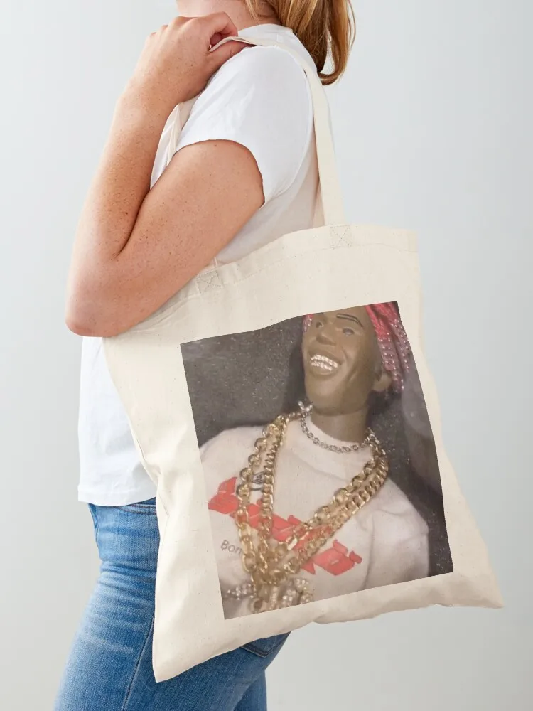 LIL YACHTY DOLL W/ CHAINS Tote Bag women bag personalized tote bag Canvas Tote