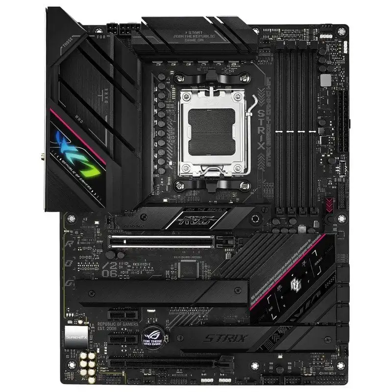 ASUS ROG STRIX B650E-F GAMING WIFI AMD B650 AM5 Motherboard DDR5 192GB M.2 ATX support Ryzen 5 9600X Ryzen 5 8500G Ryzen 9 7900 view 6