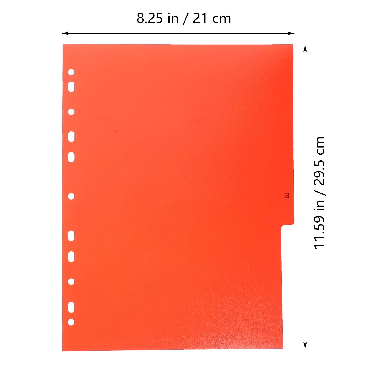 Paginated Paper Index Separator Page Office A4 Binder Pastel Dividers Pp Separators