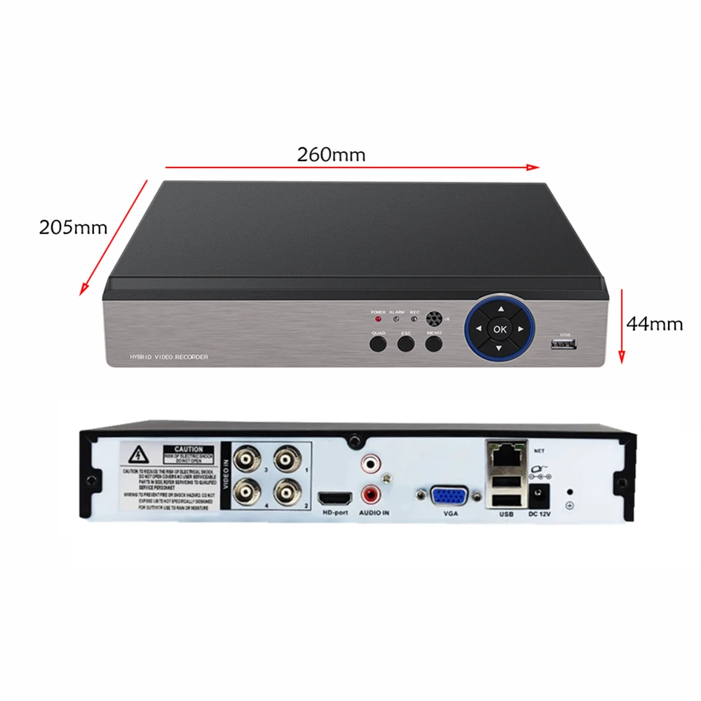 Imagem -03 - Xmeye-gravador de Vídeo Digital Híbrido Canais 4k Ahd Cctv Dvr 8mp rs 485 2mp 5mp 8mp Ahd Tvi Cvi Cvbs Câmeras ip 8mp