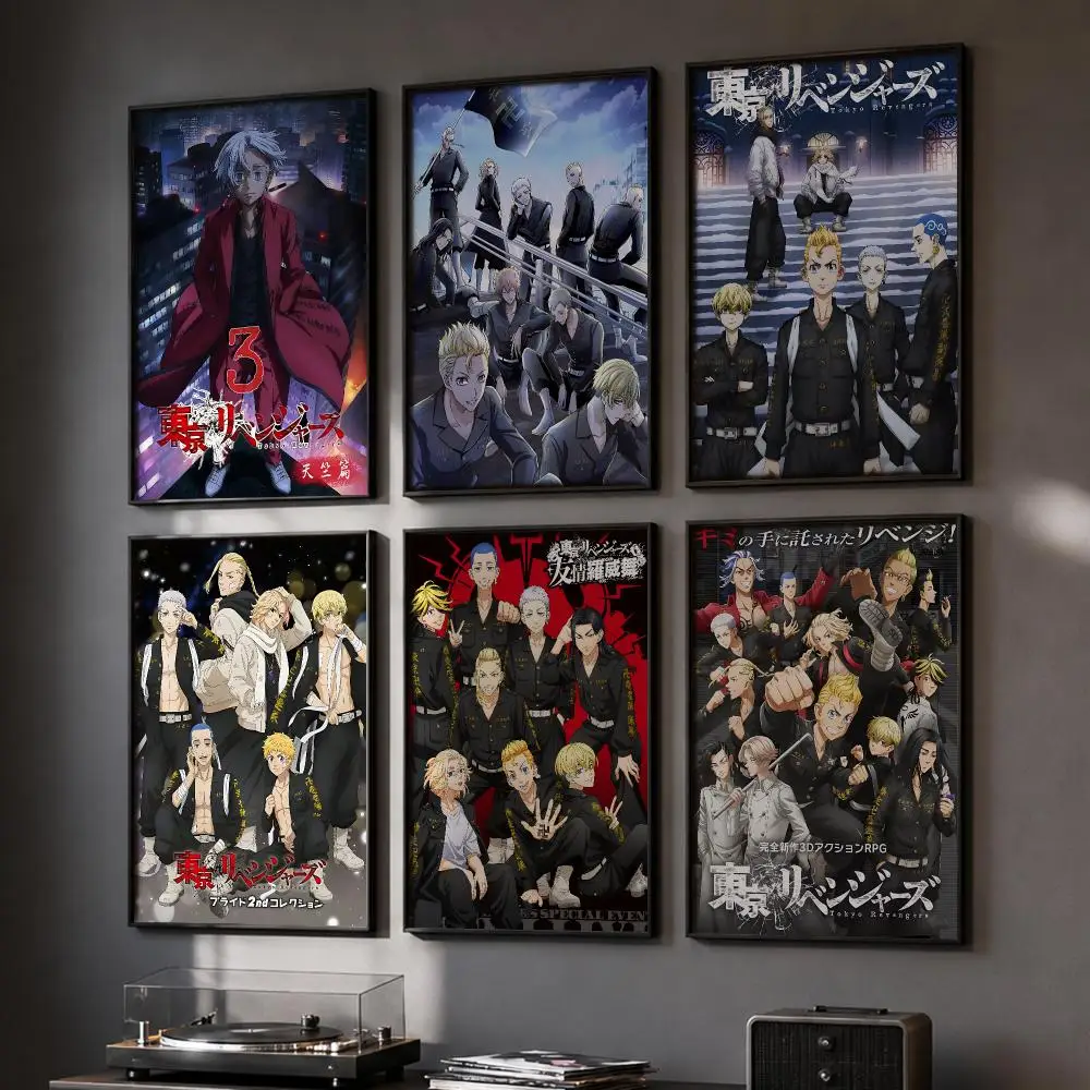 T-Tokyo Revengers Anime Poster HD Home Wall Stickers House Hallway Living Room Bedroom Bar Office Decor Art Prints
