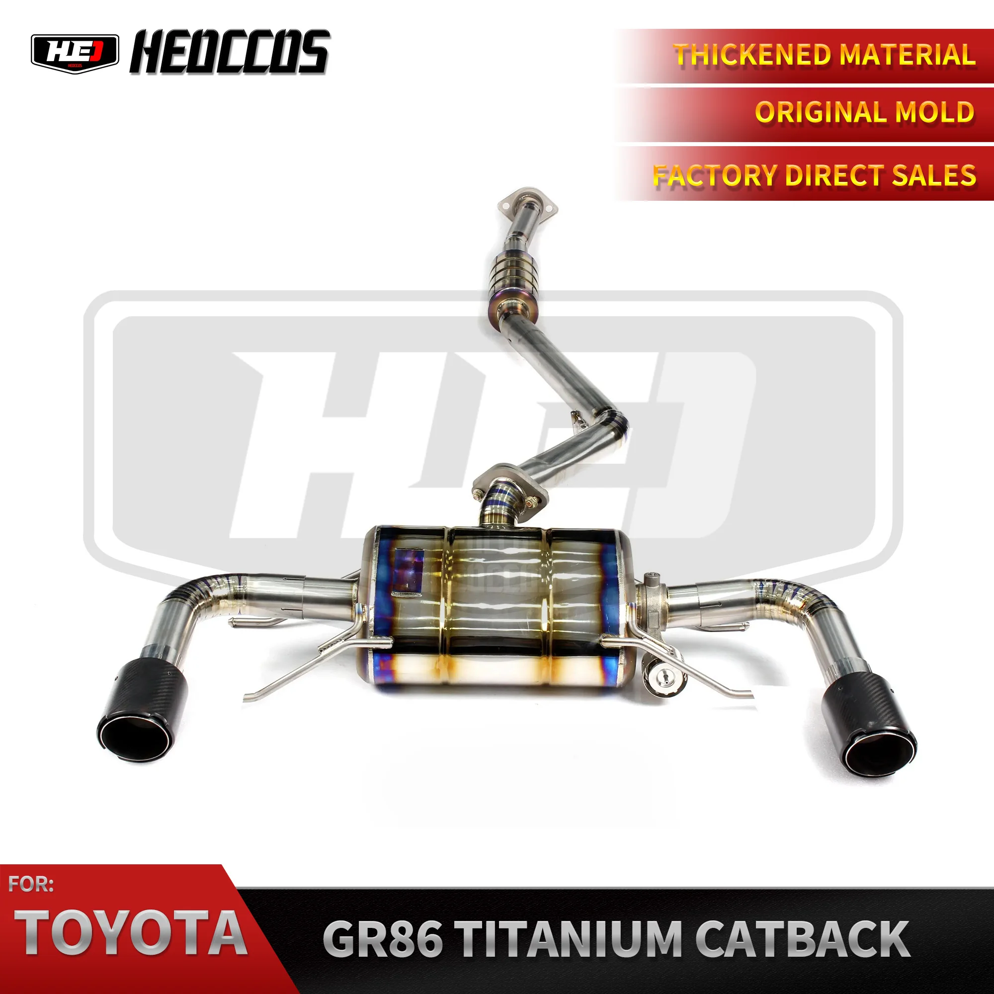 

HEO Valvetronic Exhaust For Toyota GR86 Exhaust Catback Titanium Alloy