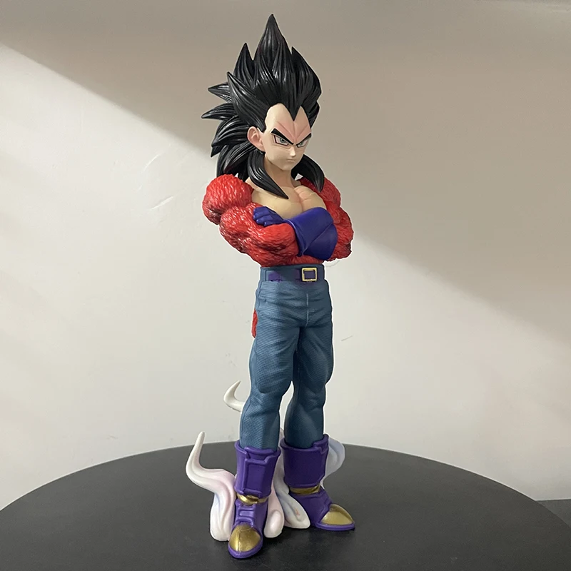 

29cm Anime Dragon Ball Vegeta PVC Figure Standing Pose with Tail Detail High-Quality Statue Toy Gift for Dragon Ball Fans