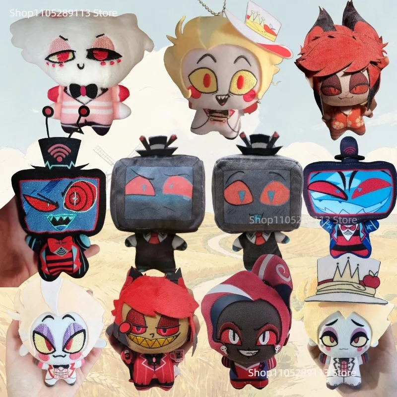 2026 Hazbined Hotel Pendant Plush 10cm Vox TV Stuffed Keychain Extremely Evil Boss Merchandise Doll Hell Inn Clown Toy Gifts