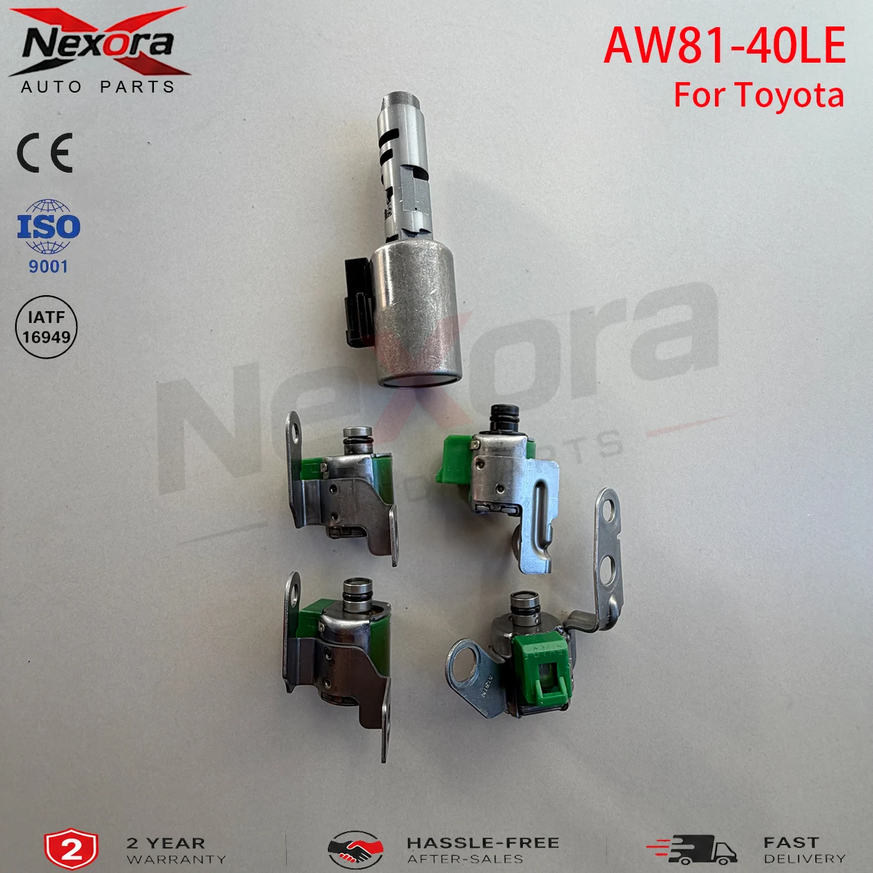 100% Tested U440E U441E AW80-40LE AW81-40LE 4-Speed Automatic Transmission Solenoid Set for Toyota Yaris Chevrolet Aveo Ford